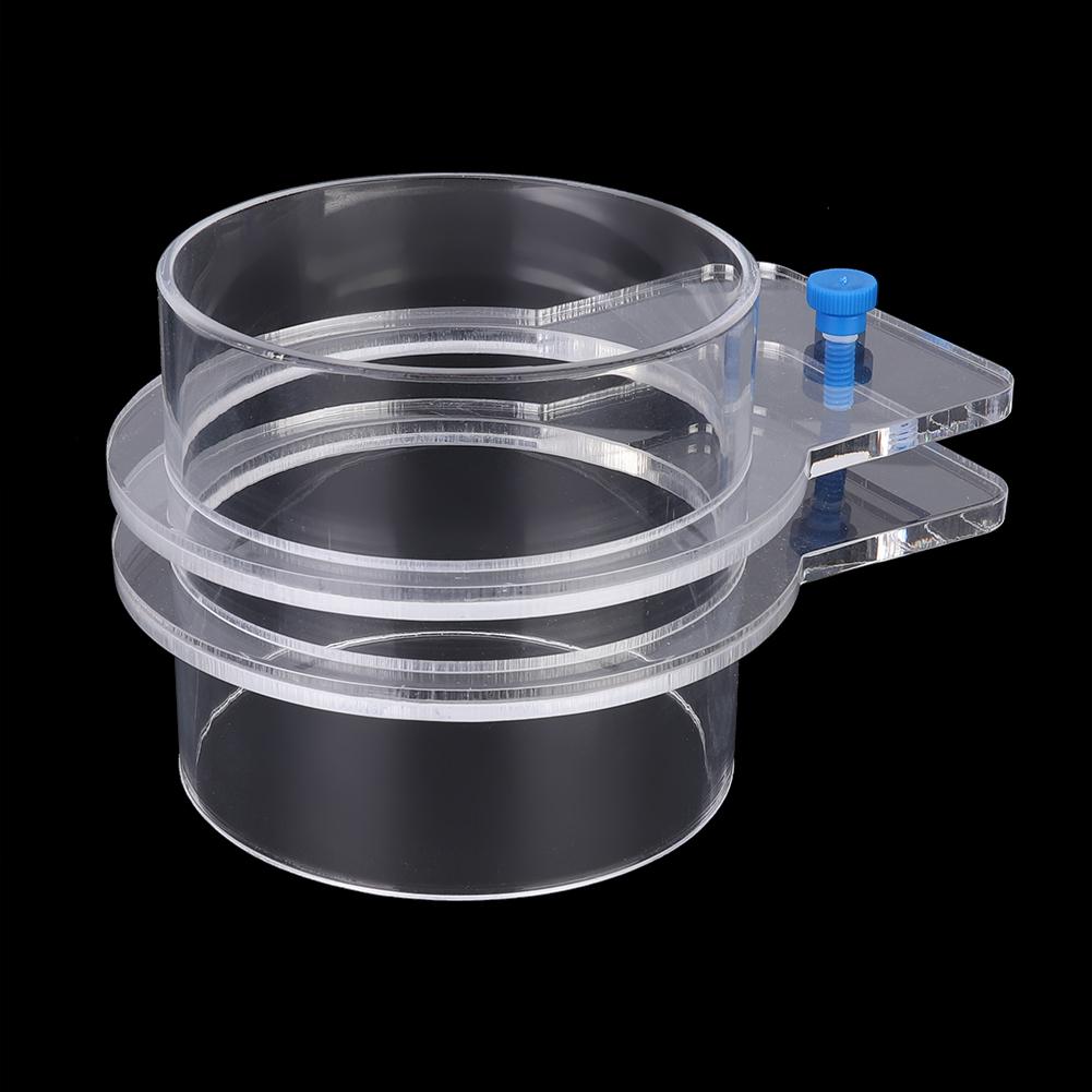 Transparent Acrylic Durable Adjustable Aquarium Fish Feeder Fish Tank Tiepiece Feeding Circle Ring