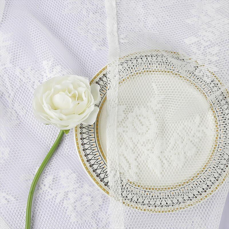 1PC Semi-Shading Elegant Gauze Curtain French Style Curtain Home Decoration Lace Material Exquisite 100x100/140/200cm  150x180cm