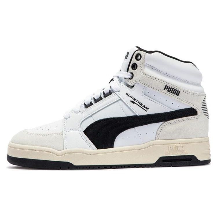 

Puma Slipstream Mid Heritage Leather Sneakers Unisex Sneakers Black White Gray 386545-03 37