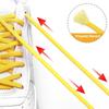 New Semicircle No Tie Shoelaces Elastic Metal Lock Lazy Laces Adjustable One Size Fits All Shoe Rope Shoes Accessories