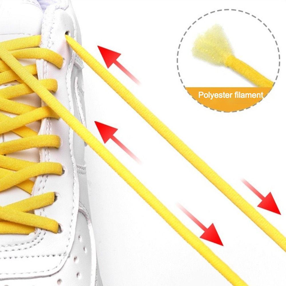 New Semicircle No Tie Shoelaces Elastic Metal Lock Lazy Laces Adjustable One Size Fits All Shoe Rope Shoes Accessories
