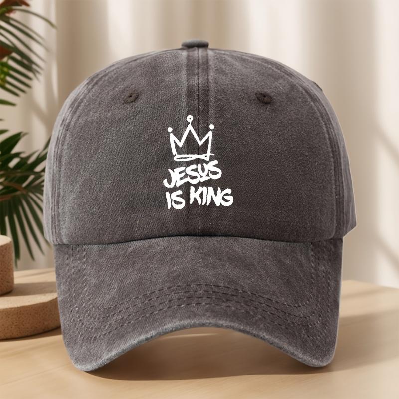Crown patterned baseball cap, casual fashion travel camping duckbill cap, outdoor sports sun protection