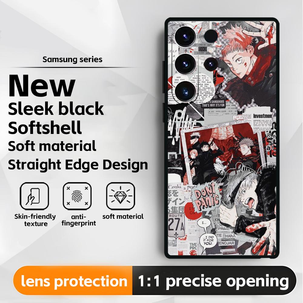 Hot Anime Jujutsu kaisen(0) Phone Case For Samsung Galaxy S25 S24 S23 S22 S21 S20 Plus Ultra Note20 Soft Black