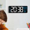Modern Digital Wall Clock With Led Display And Temperature Humidity For Living Room And Office