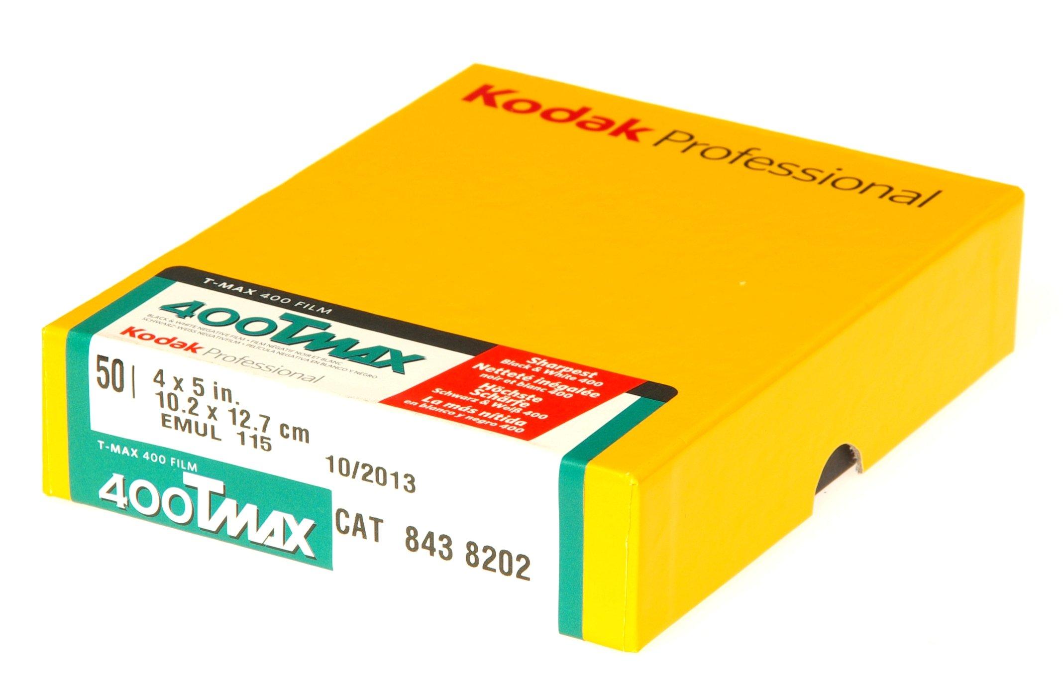 

Kodak Black and White Film Professional 4X5 8438202 T-MAX400 (50 sheets)