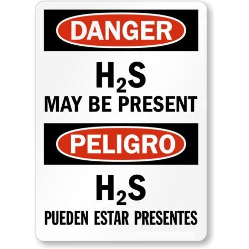 

Bilingual HS Present S B Aluminum Weatherproof SignAluminum 20x30cm（7.8x11.8inch）