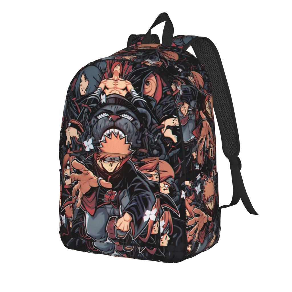 Fashion Naruto anime comic Backpack Mochilas Dual-Use Office Work Retro Washable Rucksack