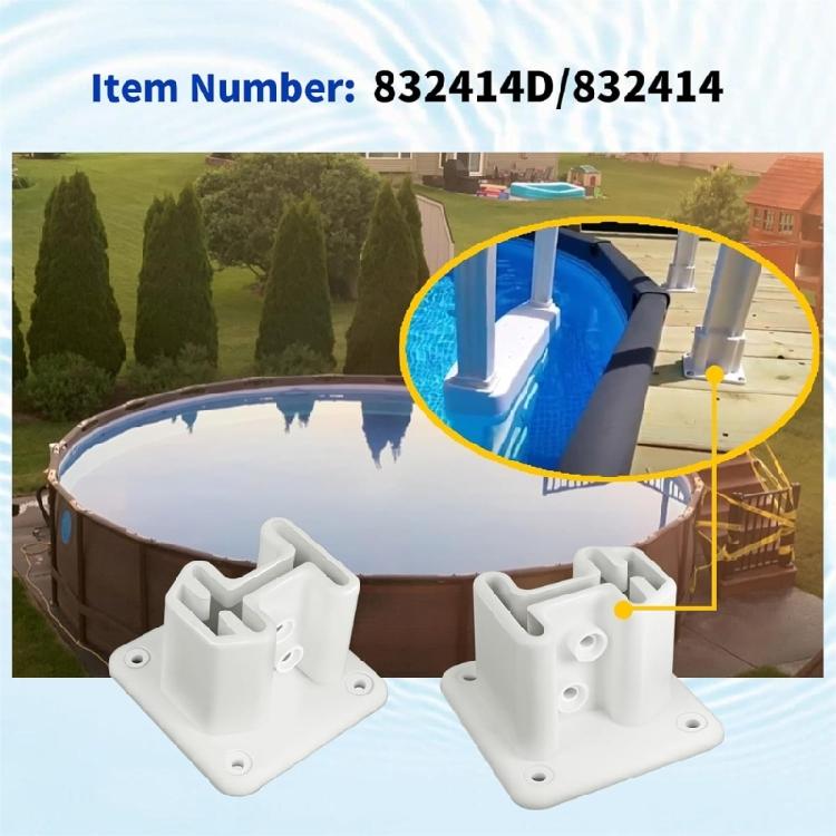 Weather Resistant Pool Ladder Flanges Pool Replacement Part Ladder Repair Flanges Resin Texture for All Conditions
