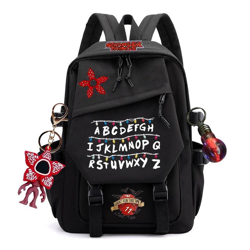 Mochila de Stranger Things para Estudiantes, Adolescentes y Adultos, Bolso para Libros de Anime de Gran Capacidad, Mochila Casual Unisex para la Escuela