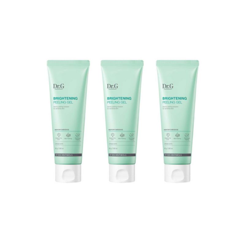 Dr.G Aufhellendes Reinigungs-Peeling-Gel 80g Peeling-Gesichtspflege (2-teiliges / 3-teiliges Set) 3-Piece Set