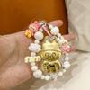 Shuibei Pure Gold Labubu Cute Cartoon Phone Lanyard Keychain & Bag Charm Gift for Friends