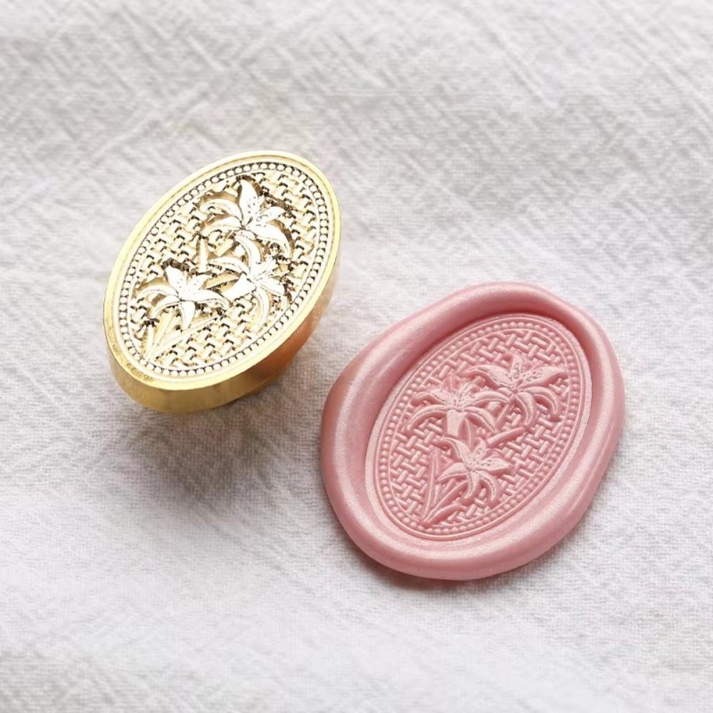 Round Scrapbooking Sealing Wax Brass Sealing Wax Stamp Head  Gift Packaging Cards