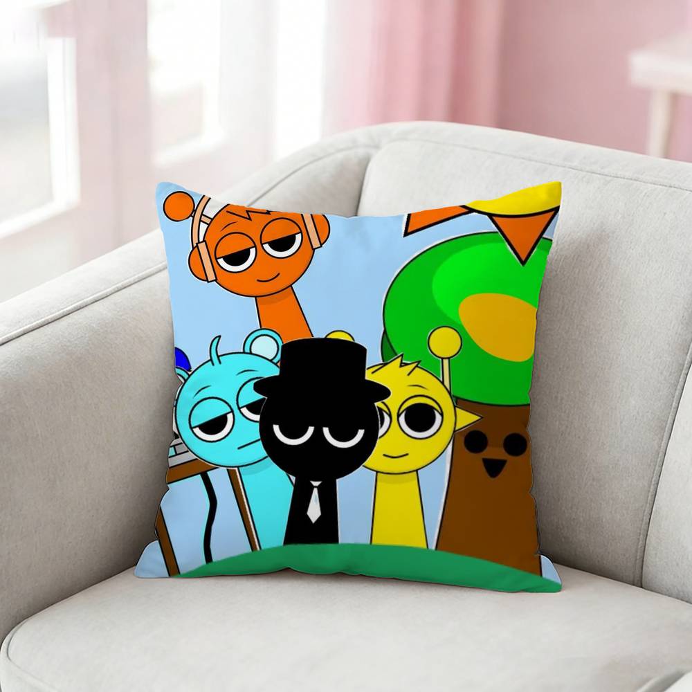 

Game SSprunki fun Pillow Case Cushion Cover Throw Pillow Case For Car Sofa 30x30cm