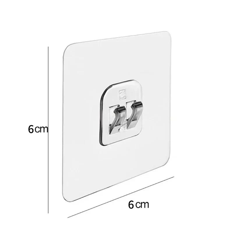 

1-20 шт. крючков самоклеящиеся прозрачные прочные крючки настенный держатель для кухни ванной комнаты органайзер полки крючки многоцелевые 1PC