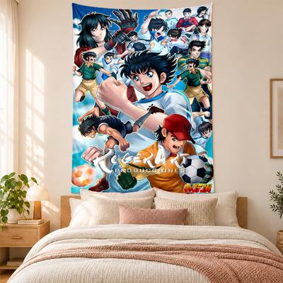 CAPTAIN TSUBASA Vægtæppe høj kvalitet til dekoration af stue, soveværelse, kollegievægge ideel som soveværelsesvægkunst eller julegave