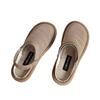 Linen sandals female pregnant women soft flat bottom two wear bag head half drag breathable mesh commuting one pedal hole shoes hollow