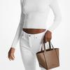 Michael Kors Jordi Jordi Brand Logo Open Closure Leather Tote Bag Tote Bag Shopping Bag Handbag Small Women Brown