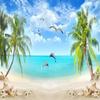 Wallpaper 3d Coconut Tree Beach Seascape Photo Wall Paper Living Room Tv Sofa Bedroom Background Wall Mural