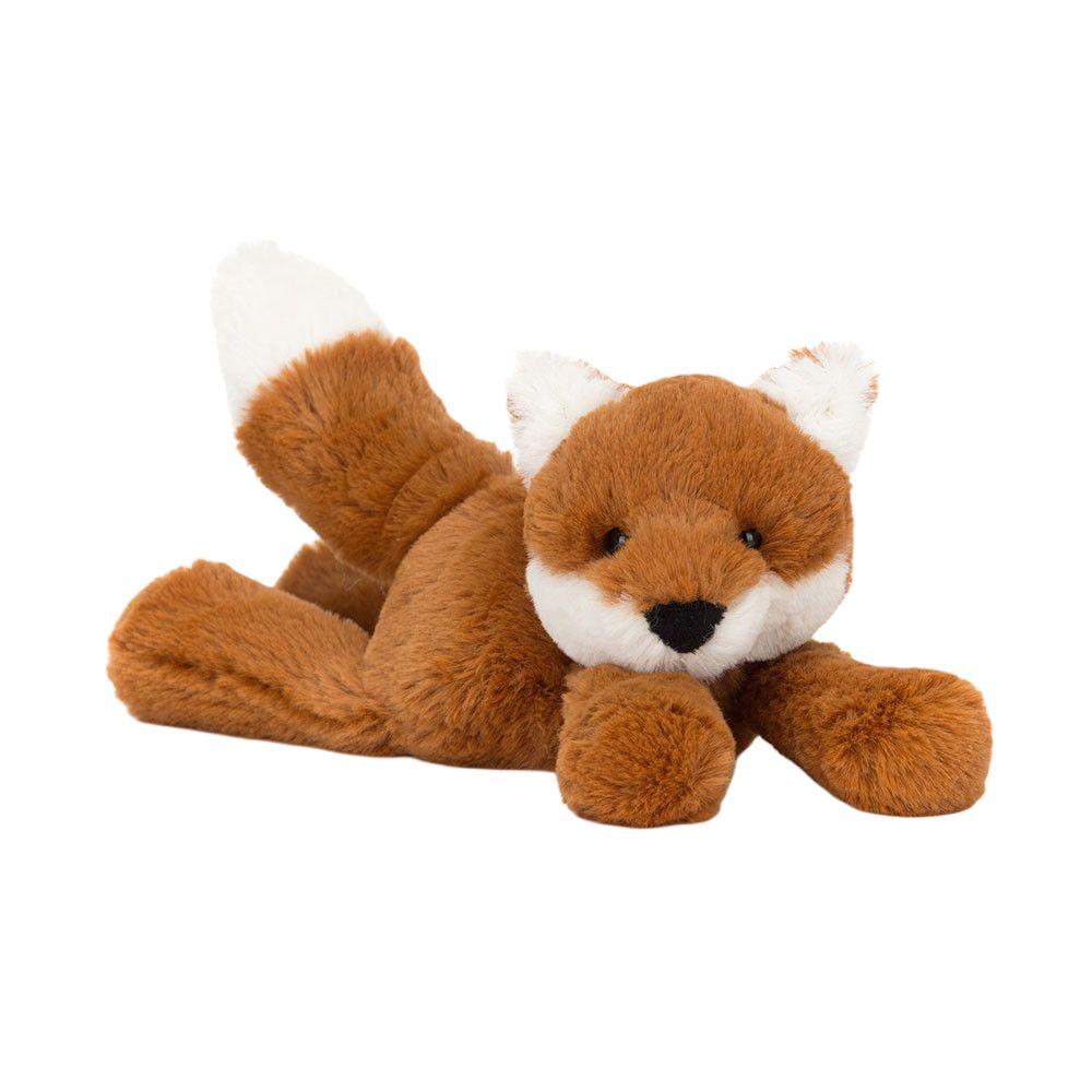 Jellycat Woods Animal Series Smuggy Fox Tiny Cute Doll Plush Doll Sitting 5cm High