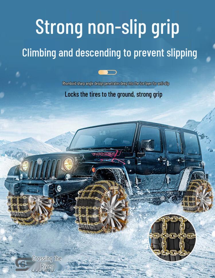 Tire Chains Compatible with Lexus ES, RX, UX, NX, CT200h, & ES300h Models