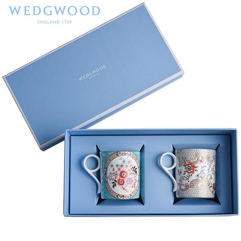 Wedgwood Rococo Floral Camellia Mug Pair, 250ml