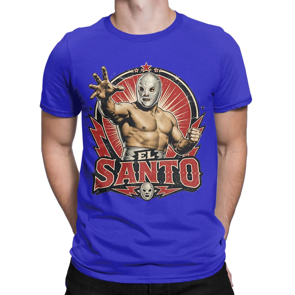 El Santo Lucha Libre Legend Vintage Graphic Funny 100 Cotton Tshirt Luchador Tops Tees For Unisex