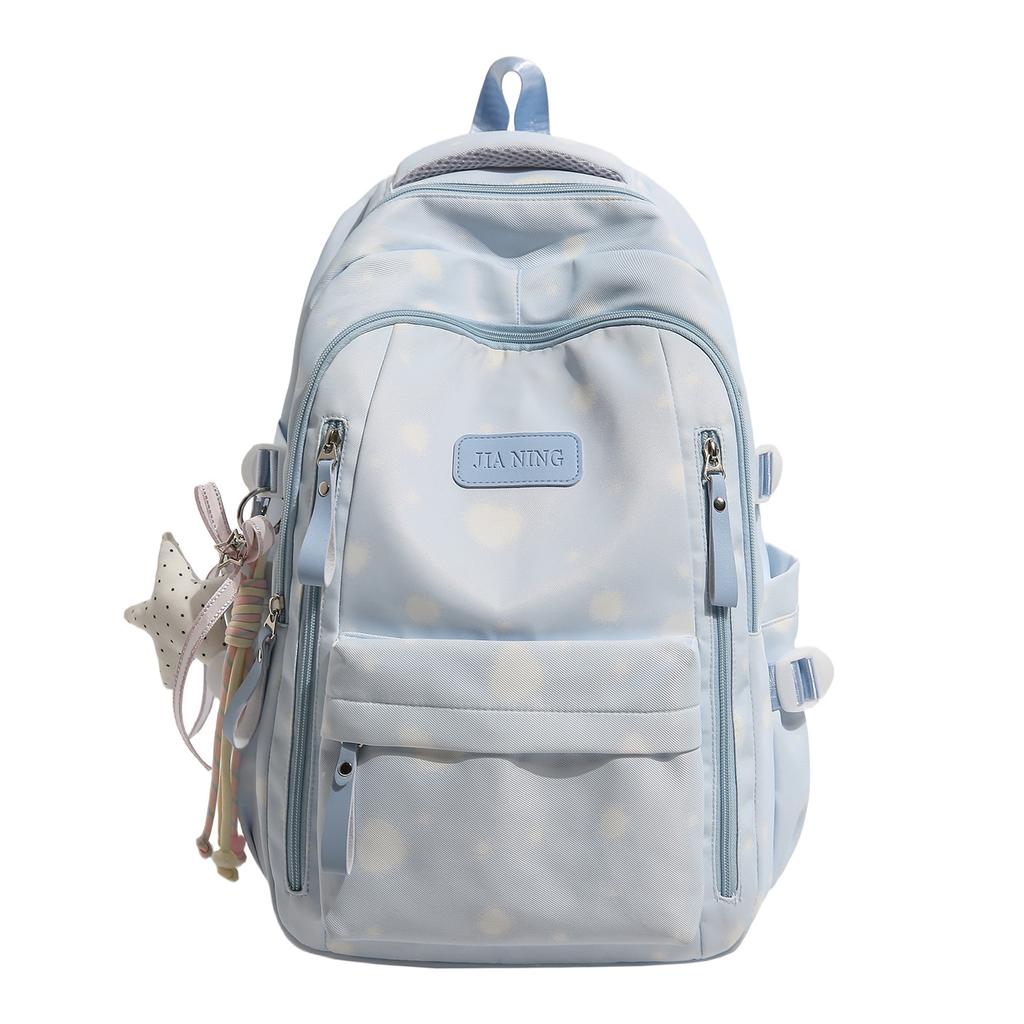 Schoolbag New Korean Version Fresh Schoolbag Women's Japanese Ins Niche Versatile Printed Backpack Junior High School Class Backpack