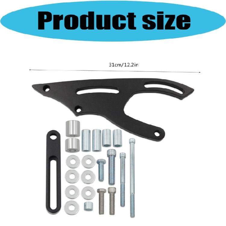 Corrosion Resistant Steering Bracket Kit Adjustable Steering Holder for Car Block 289 302 351W Saginaw Pump Driver Side Mount