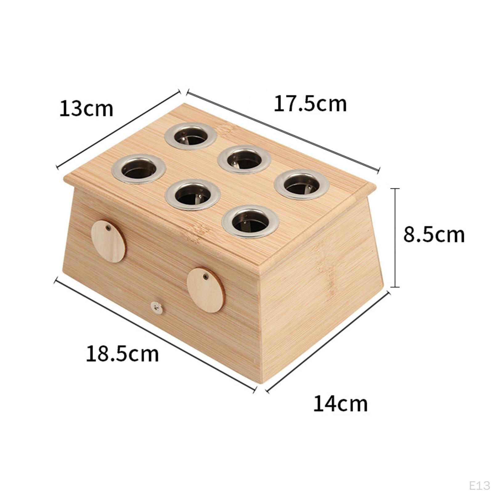 Moxa Box Roller Stick Holder Wood Simple Rustproof MoxiBistration Tool Stickes Burner — фото 14