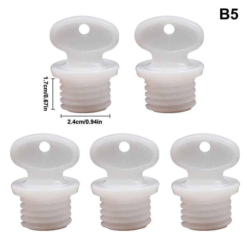 5/1Pcs  Water Bag Stopper Multi Sizes Plastic Water Plug  Water Bottle Replacement Seal Stoppers Leakproof Durable