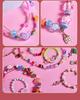 Colorful Beaded Jewelry Set for Girls - Necklace, Bracelet & Hair Accessories Gift Box