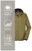 Killtec Jacket with Functional Hood Windproof and Waterproof Jacket Moss Green