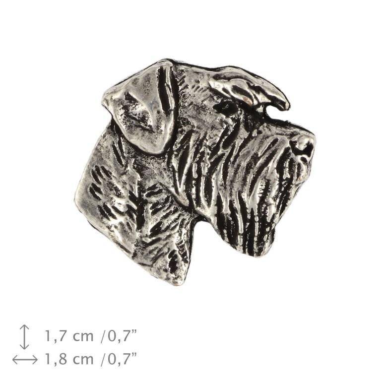 Schnauzer I - Broche de cachorro em caixa de presente, alfinete elegante, alfinete de lapela para jaqueta da marca Art-Dog