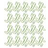 20Pcs Cartoon Paperclip HumanShaped Creativity Metal Modeling Craft School Supplies Green