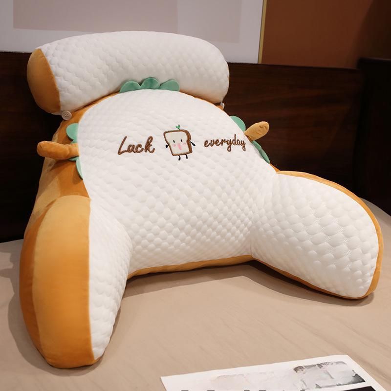 Almohada grande y suave para la cama: un cómodo cojín para la espalda para niñas