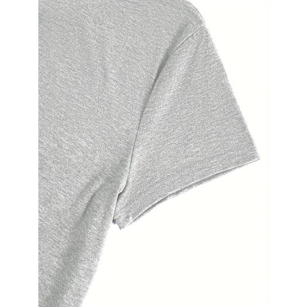 Men's Summer Casual Loose Size 100% Cotton It's An Old School Thing Print Round Neck Short Sleeve T-shirt Top