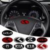 Auto Lenkrad Logo Emblem Aufkleber für K Sportage Niro Rio Ceed Cerato Soul Sorento Picanto Optima K3 K5 Sonic K6