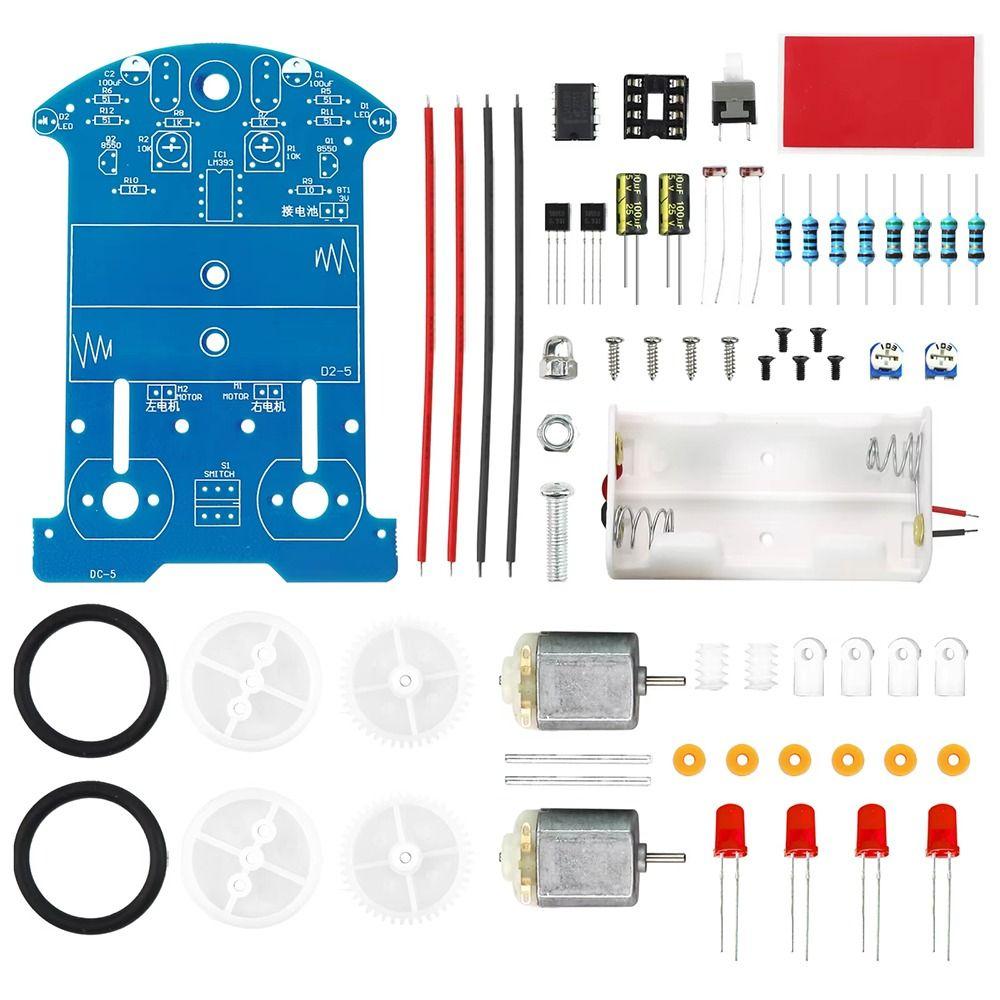 Smart Patrol D2-5 Intelligent Tracking Car DIY Kit Electronics Project Kit  Electronics Assembly
