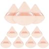 10 Pcs Triangle Powder Puff, Soft Face Powder Puffs Beauty Sponge Makeup Velour Puff Beauty Makeup Tools for Loose Powder and Cosmetic Foundation