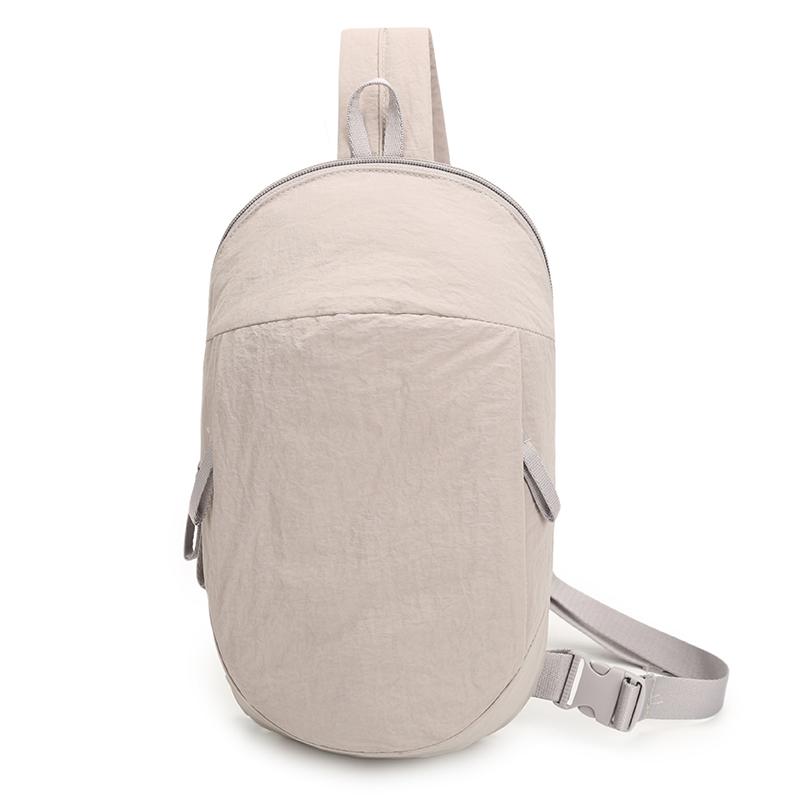 Crossbody Bag Outdoor Sports Chest Bag Large Capacity Solid Color Shoulder Bag