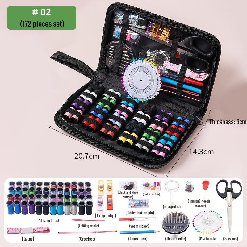 Portable Needle & Thread Storage Set: Travel Kit for Hand Sewing