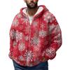 Men'S  Winter Zipper Hooded Fleece Sweatshirt With Patch Pocket Casual Jacket