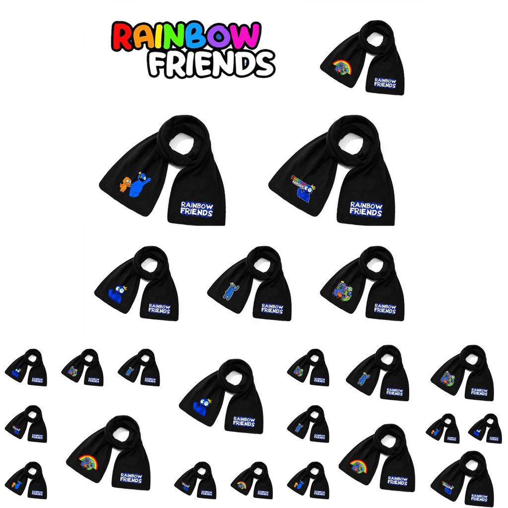 Polar Fleece Rainbow Friend Scarf For Men And Women Soft And Warm Neck Protector