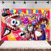 The Amazing Digital Circus Printing Design Background Fabric Kids Birthday Decor