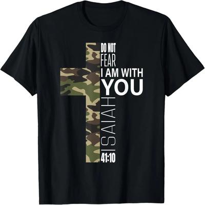 Isaiah 41 10 Do Not Fear Faith Christian Verse Camo Easter T-Shirt
