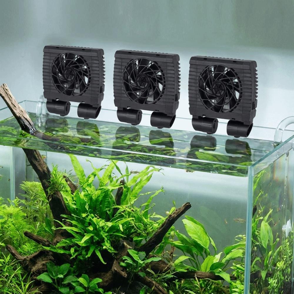 Adjustable Wind Speed Fish Tank Cooling Fan Wall Mounted Aquarium External Fan Shrimp Tank