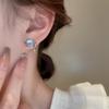 JWER Romantic Blue Starry Sky Earrings Planet Personality Moonstone Woman Earrings Elegent Exquisite Trend Jewellery Gifts