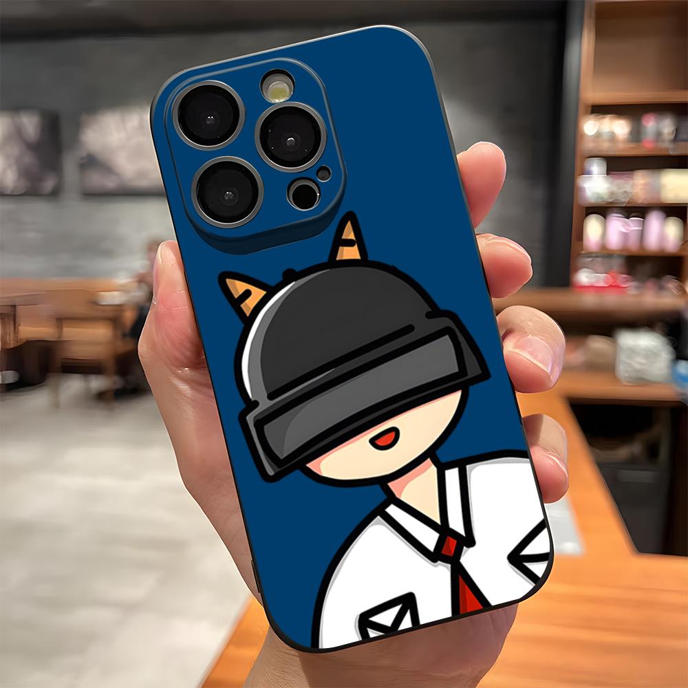 

Игровой чехол для телефона P-PUBG для iPhone 17 Pro Max 15 Pro 16 14 Plus 12 13 Mini 11 Pro, противоударный, мягкий чехол iPhone15 Pro