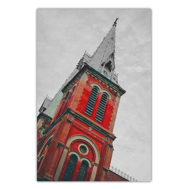 Nordic City Landscape Fashion Canvas Painting World Famous City Street View Poster Office Living Room Home Decoration Mural No Frame