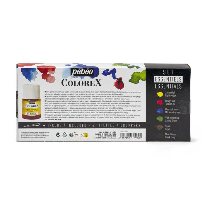 Set of 6 Essential Colorex 20ml Bottles